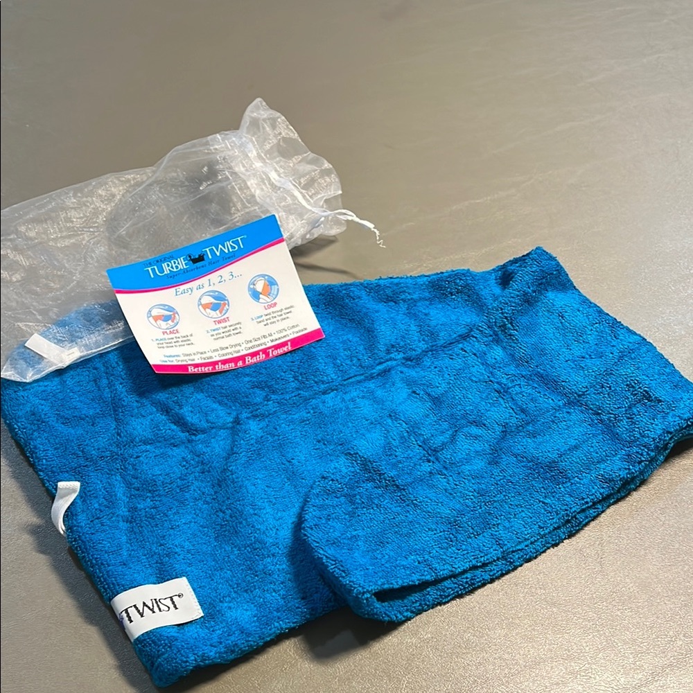 Blue Hair Towel